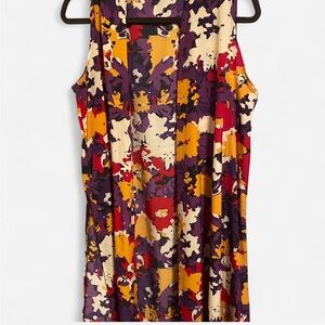 LuLaRoe Vibrant Floral Tank Top - Red, Purple, Yellow